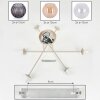 Koyoto Plafoniera, Lampada a sfera 78 cm Sabbia, 6-Luci