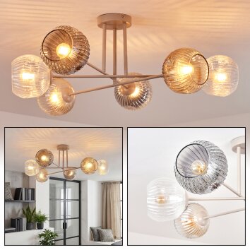 Ripoll Plafoniera, Lampada a sfera Sabbia, 6-Luci