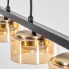 Folar Lampadario a sospensione, Lampada a sospensione LED Nero, 4-Luci