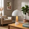 Lampada a forma di fungo  Forgek Lampada da tavolo Aspetto del legno, Sabbia, 1-Luce