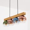 Koyoto Lampadario a sospensione, Lampada a sfera, Lampada a sospensione Écru, Nero, 4-Luci