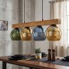Koyoto Lampadario a sospensione, Lampada a sfera, Lampada a sospensione Écru, Nero, 4-Luci