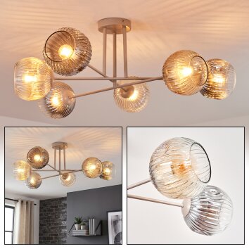 Ripoll Plafoniera, Lampada a sfera Sabbia, 6-Luci