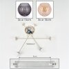 Koyoto Plafoniera, Lampada a sfera 78 cm Sabbia, 6-Luci