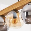 Koyoto Lampadario a sospensione, Lampada a sfera, Lampada a sospensione Écru, Nero, 4-Luci