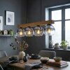 Koyoto Lampadario a sospensione, Lampada a sfera, Lampada a sospensione Écru, Nero, 4-Luci