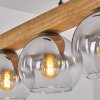 Koyoto Lampadario a sospensione, Lampada a sfera, Lampada a sospensione Écru, Nero, 4-Luci
