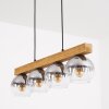 Koyoto Lampadario a sospensione, Lampada a sfera, Lampada a sospensione Écru, Nero, 4-Luci