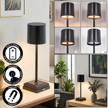 Kaval Lampada da tavolo LED Nero, 1-Luce