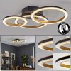 Tulor Plafoniera LED Nero, 1-Luce