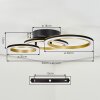 Tulor Plafoniera LED Nero, 1-Luce