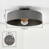 Jonel Plafoniera Grigio, 1-Luce