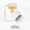 Olaris Plafoniera, Faretto da soffitto Cromo, Grigio, Écru, 1-Luce