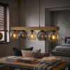 Koyoto Lampadario a sospensione, Lampada a sfera, Lampada a sospensione Écru, Nero, 5-Luci