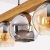 Koyoto Lampadario a sospensione, Lampada a sfera, Lampada a sospensione Écru, Nero, 5-Luci