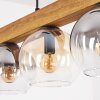Koyoto Lampadario a sospensione, Lampada a sfera, Lampada a sospensione Écru, Nero, 5-Luci