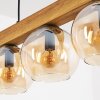 Koyoto Lampadario a sospensione, Lampada a sfera, Lampada a sospensione Écru, Nero, 5-Luci