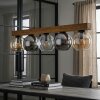 Koyoto Lampadario a sospensione, Lampada a sfera, Lampada a sospensione Écru, Nero, 5-Luci