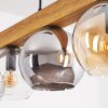 Koyoto Lampadario a sospensione, Lampada a sfera, Lampada a sospensione Écru, Nero, 5-Luci