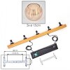 Koyoto Lampadario a sospensione, Lampada a sfera, Lampada a sospensione Écru, Nero, 5-Luci