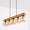 Koyoto Lampadario a sospensione, Lampada a sfera, Lampada a sospensione Écru, Nero, 5-Luci