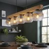 Koyoto Lampadario a sospensione, Lampada a sfera, Lampada a sospensione Écru, Nero, 5-Luci