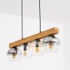 Koyoto Lampadario a sospensione, Lampada a sfera, Lampada a sospensione Écru, Nero, 4-Luci