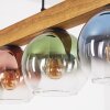 Koyoto Lampadario a sospensione, Lampada a sfera, Lampada a sospensione Écru, Nero, 5-Luci