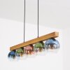 Koyoto Lampadario a sospensione, Lampada a sfera, Lampada a sospensione Écru, Nero, 5-Luci