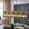 Koyoto Lampadario a sospensione, Lampada a sfera, Lampada a sospensione Écru, Nero, 5-Luci