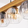Koyoto Lampadario a sospensione, Lampada a sfera, Lampada a sospensione Écru, Nero, 5-Luci
