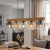 Koyoto Lampadario a sospensione, Lampada a sfera, Lampada a sospensione Écru, Nero, 5-Luci