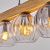 Koyoto Lampadario a sospensione, Lampada a sfera, Lampada a sospensione Écru, Nero, 5-Luci