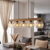 Koyoto Lampadario a sospensione, Lampada a sfera, Lampada a sospensione Écru, Nero, 5-Luci