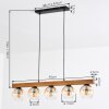 Koyoto Lampadario a sospensione, Lampada a sfera, Lampada a sospensione Écru, Nero, 5-Luci
