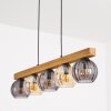 Koyoto Lampadario a sospensione, Lampada a sfera, Lampada a sospensione Écru, Nero, 5-Luci