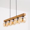 Koyoto Lampadario a sospensione, Lampada a sfera, Lampada a sospensione Écru, Nero, 5-Luci