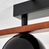 Chauplane Plafoniera Marrone scuro, Écru, Nero, 4-Luci