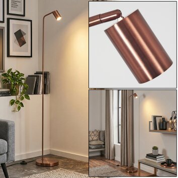 Karel Lampada da terra Bronzo, 1-Luce