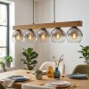 Koyoto Lampadario a sospensione, Lampada a sfera, Lampada a sospensione Écru, Nero, 5-Luci