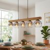 Koyoto Lampadario a sospensione, Lampada a sfera, Lampada a sospensione Écru, Nero, 5-Luci