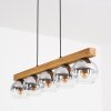 Koyoto Lampadario a sospensione, Lampada a sfera, Lampada a sospensione Écru, Nero, 5-Luci