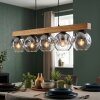 Ripoll Lampadario a sospensione, Lampada a sfera, Lampada a sospensione Écru, Nero, 5-Luci