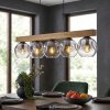 Ripoll Lampadario a sospensione, Lampada a sfera, Lampada a sospensione Écru, Nero, 5-Luci