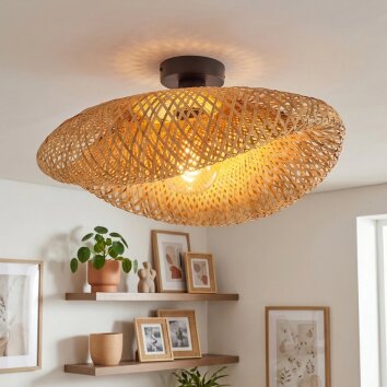 Bauro Plafoniera Nero, 1-Luce