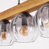 Koyoto Lampadario a sospensione, Lampada a sfera, Lampada a sospensione Écru, Nero, 5-Luci
