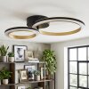 Tulor Plafoniera LED Nero, 1-Luce