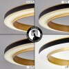 Tulor Plafoniera LED Nero, 1-Luce