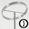 Melak Lampada da terra, Lampada da letture LED Nichel opaco, 2-Luci
