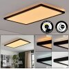 Zuren Plafoniera, Panel LED Nero, 1-Luce